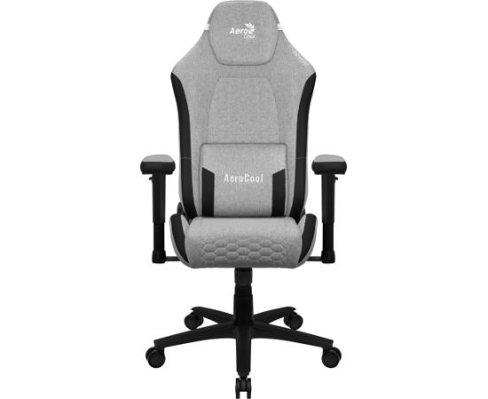 Aerocool CROWNASHGR, Ergonomic Gaming Chair, Adjustable Cushions, AeroWeave Technology, Grey