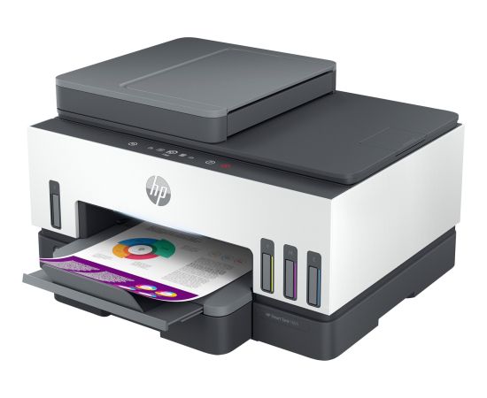 HP Smart Tank 7605, multifunction printer (grey/white, USB, LAN, WLAN, Bluetooth)