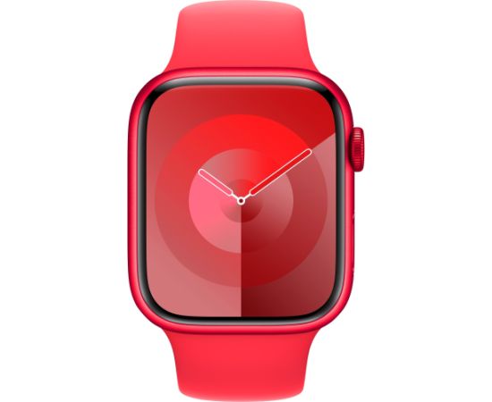 Apple Watch Series 9, Smartwatch (red/red, aluminum, 45 mm, sports band, cellular)