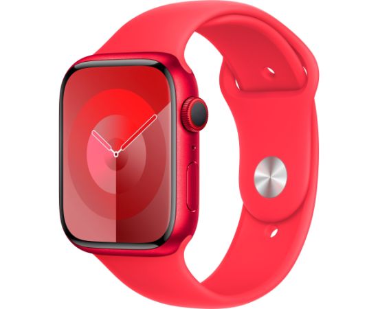 Apple Watch Series 9, Smartwatch (red/red, aluminum, 45 mm, sports band, cellular)