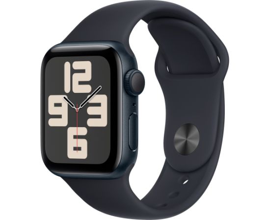 Apple Watch SE (2023), Smartwatch (dark blue/dark blue, 40 mm, sports strap, aluminum)