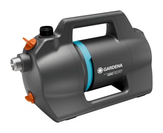 GARDENA Garden Pump 4200 Silent (dark grey/turquoise, 600 Watt, model 2023)