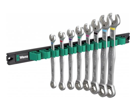 Wera 9632 magnetic strip 6000 Joker Imperial 1, 8 pieces, wrench (combination ratchet wrench with holding function, imperial)