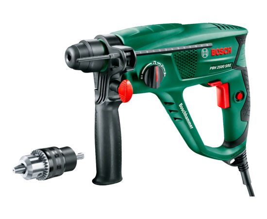 Bosch hammer drill PBH 2500 SRE (green/black, 600 watts, case)