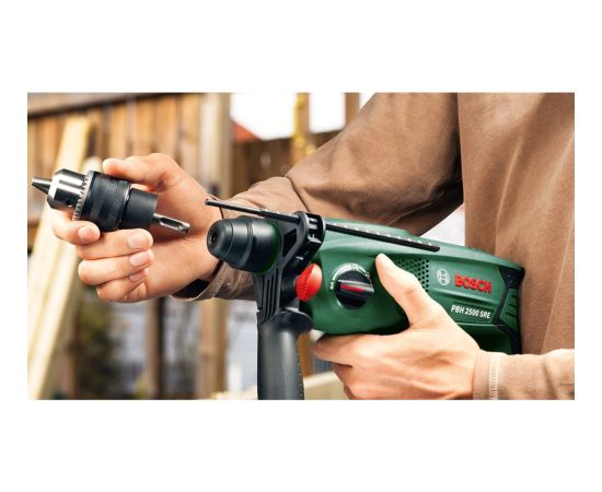 Bosch hammer drill PBH 2500 SRE (green/black, 600 watts, case)