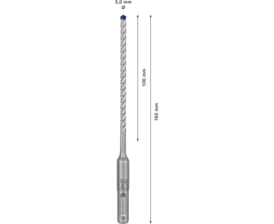 Bosch Expert hammer drill SDS-plus-7X, 5mm, 30 pieces (working length 100mm)