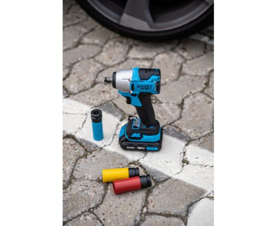 Hazet Mini Cordless Impact Wrench Set 9212M-1, 18Volt (blue/black, Li-ion battery 2Ah)