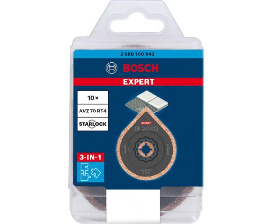 Bosch mortar remover Expert AVZ 70 RT4 Grout + Abrasive, 70mm, saw blade (10 pieces, carbide-RIFF, cutting width 2.5mm)