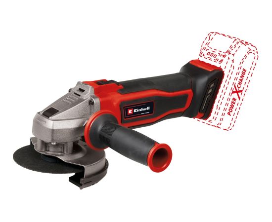 Einhell cordless angle grinder TE-AG 18/115 Q Li Solo, 18 volts (red/black, without battery and charger)