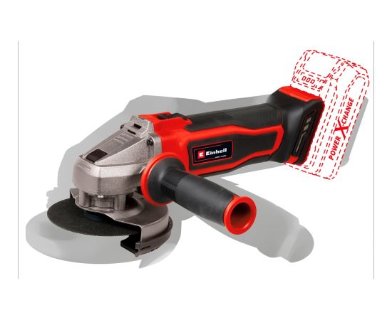 Einhell cordless angle grinder TE-AG 18/115 Q Li Solo, 18 volts (red/black, without battery and charger)