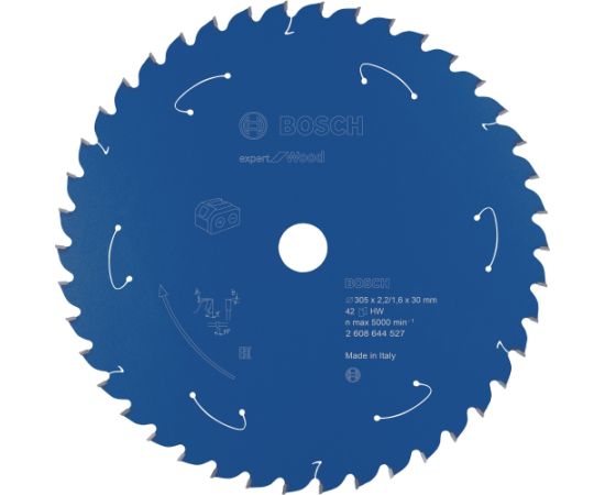 Bosch circular saw blade Expert for Wood, 305mm, 42Z (bore 30mm, for cordless cross-cut saws)