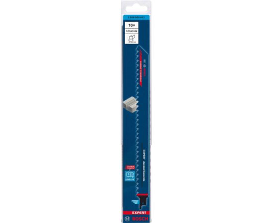 Bosch Expert saber saw blade 'Aerated Concrete' S 1241 HM, 10 pieces (length 300mm)