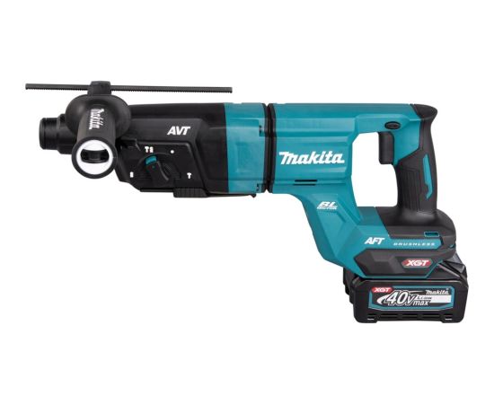 Makita HR007GM201 XGT cordless combi hammer, 40 volts, rotary hammer (blue/black, 2x Li-Ion battery 4.0Ah)