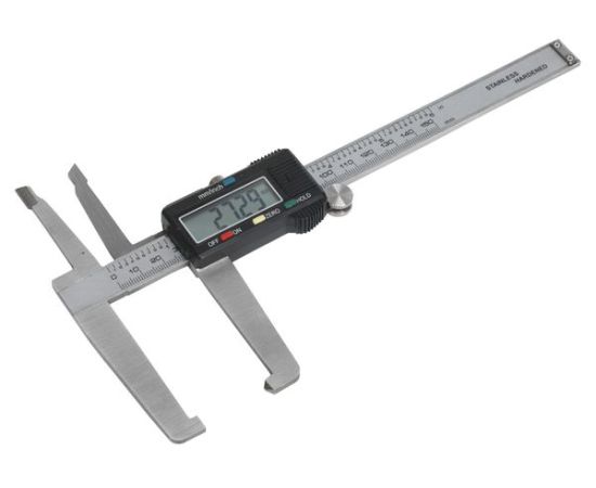 Digitālais bremžu disku bīdmērs 0-150 mm (0-6"), precizitāte: 0.01mm,