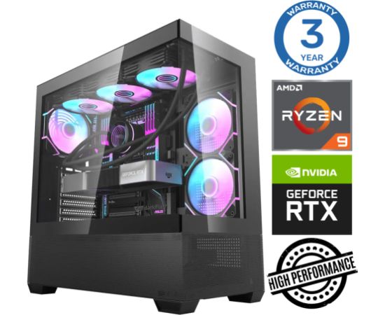 INTOP Ryzen 9 5900X 32GB 1TB SSD M.2 NVME+2TB RTX4070 12GB no-OS