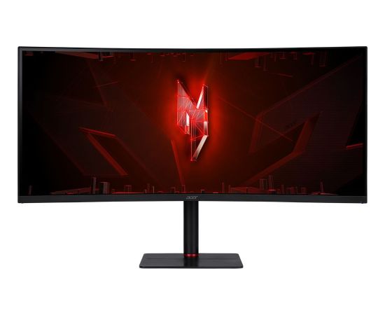 Acer Nitro XV345CURV3, gaming monitor - 34 - black, QHD, VA, USB-C, KVM switch, curved, 180Hz panel