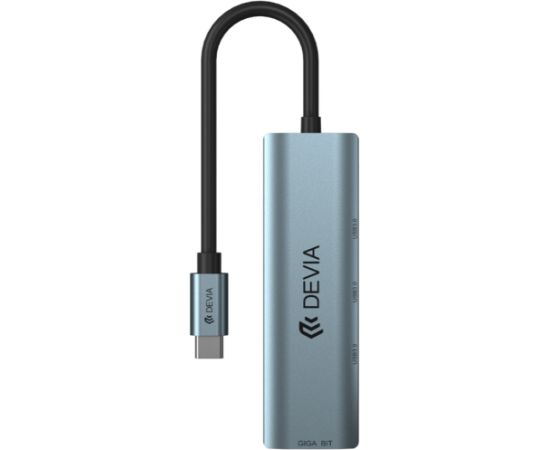 Devia HUB USB-C 3.1 to 4x USB 3.0 Адаптер