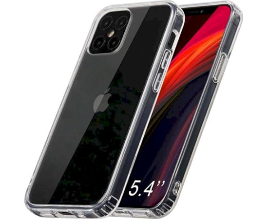 Fusion Ultra Back Case 2 mm Izturīgs Silikona Aizsargapvalks Priekš Apple iPhone 12 Mini Caurspīdīgs