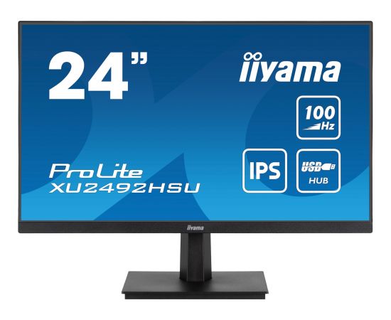 Iiyama XU2492HSU-B6 - 24 - LED monitor - black (matt), FullHD, AMD Free-Sync, IPS