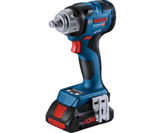 Bosch cordless impact wrench GDS 18V-330 HC Professional, 18Volt (blue/black, 2x Li-Ion battery ProCORE18V 4.0Ah, Bluetooth module, in L-BOXX)