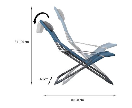 Tūristu krēsls NC3022 CAMPING CHAIR NILS CAMP