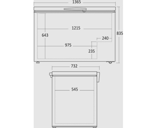 Chest freezer Scandomestic CF400WE