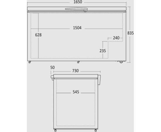 Chest freezer Scandomestic CF500WE