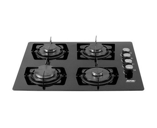 MPM 60-GMG-08 Black Built-in 58 cm Gas 4 zone(s)