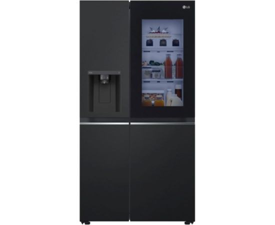 LG InstaView GSGV80EPLL side-by-side refrigerator Freestanding 635 L E Black