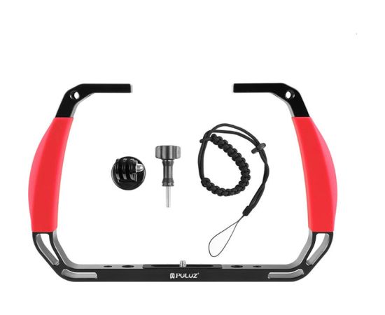 Underwater Diving Rig PULUZ for Action Cameras (Red)