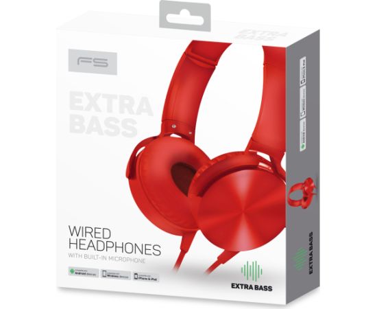 Omega Freestyle headset FH07R, red