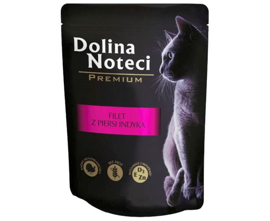 DOLINA NOTECI Premium Turkey breast fillet with gravy - wet cat food - 85 g