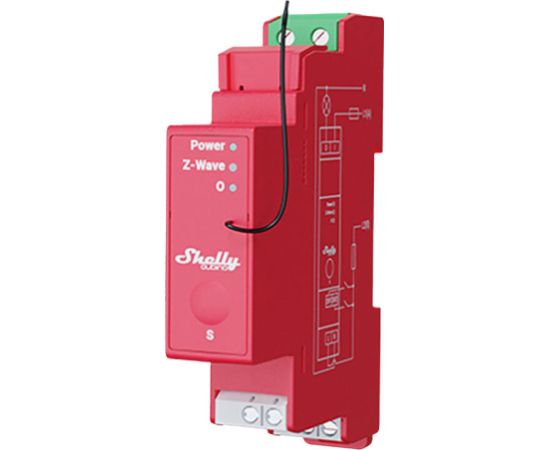 1-channel DIN rail relay with energy measurement Shelly Qubino Pro 1PM