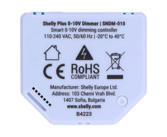 Shelly Plus WiFi 0-10V Light Dimmer