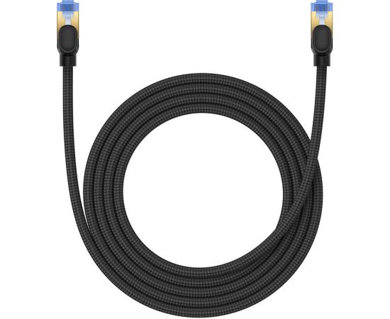 Braided network cable cat.7 Baseus Ethernet RJ45, 10Gbps, 2m (black)