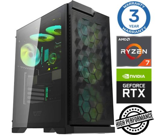 INTOP Ryzen 7 5700X 32GB 1TB SSD M.2 NVME RTX3050 6GB no-OS