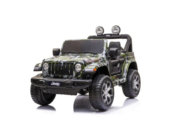 Lean Cars Electric Ride-On Car Jeep Wrangler Rubicon DK-JWR555 Camo