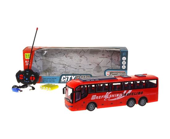 Adar Radio vadāmāis autobuss (4 funkcijas, gaisma) ar akkum. USB uzlade 32 cm 563407