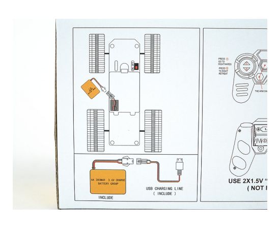 Adar Radio vadāmais traktors ar akum. bater. (USB lādētājs) ap 30 cm 523524