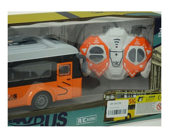 Adar Radio vadāmāis trolejbuss (4 funkcijas, gaisma) ar baterijām 28 cm 579347