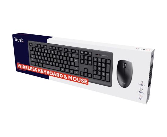 Trust Primo keyboard Mouse included RF Wireless QWERTY US English Black