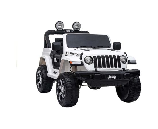 Lean Cars Jeep Wrangler Rubicon White - Electric Ride On Car