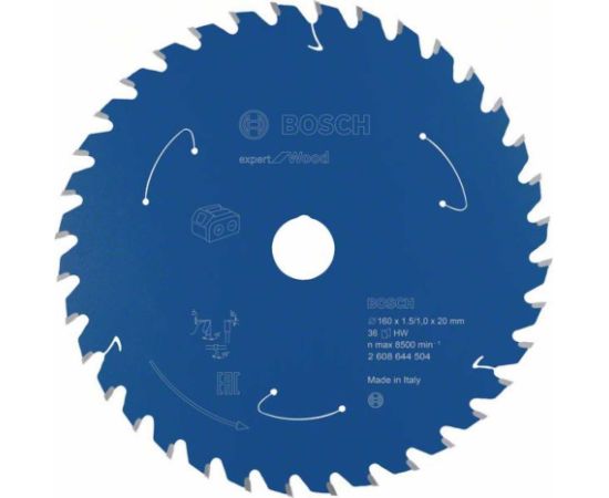 Griešanas disks Bosch 2608644504; 160x20 mm; Z36