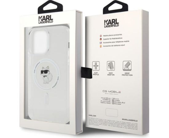 Karl Lagerfeld HC Magsafe Case Aizsargapvals Priekš Apple iPhone 15 Pro Max