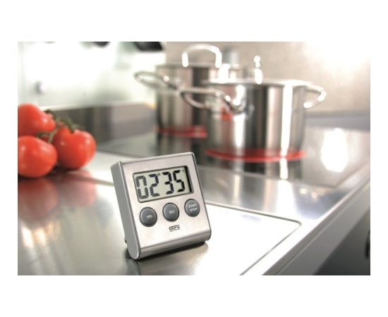 GEFU CONTARE Digital kitchen timer Black, Stainless steel