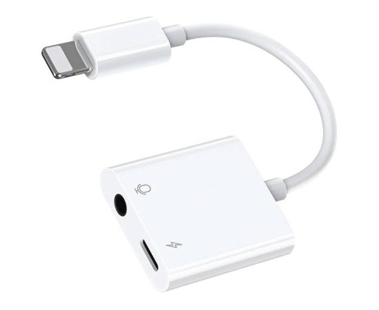 Audio Adapter Lightning / 3.5 mm Joyroom S - Y105 (white) 10 + 4 pcs FOR FREE