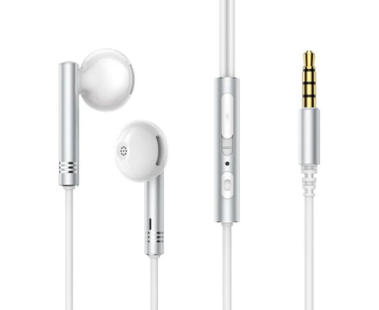Wired Earphones Joyroom JR-EW06, Half in Ear (White) 10 + 4 pcs FOR FREE
