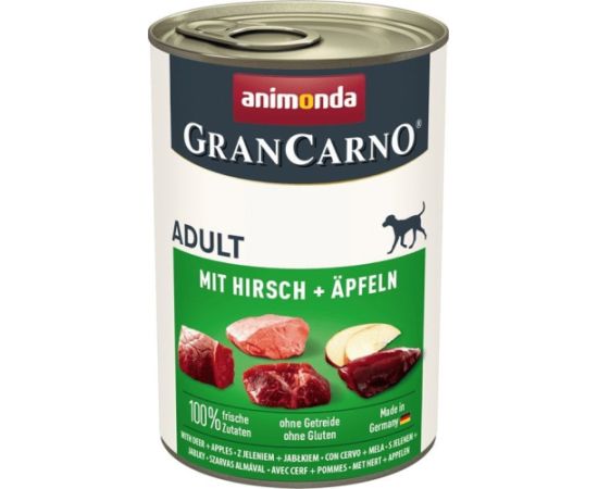 Animonda ANIMONDA GranCarno Adult Dog smak: Jeleń i jabłko 400g