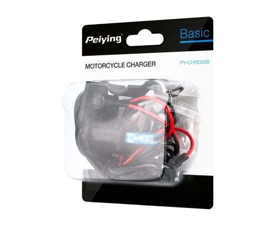 Peiying CHR0008 Встраиваемое зарядное устройство для автомобиля с переключателем 2x USB 5V/2.1A