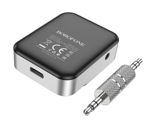 OEM Borofone Audio Bluetooth uztvērējs AUX BC52 True Way silver